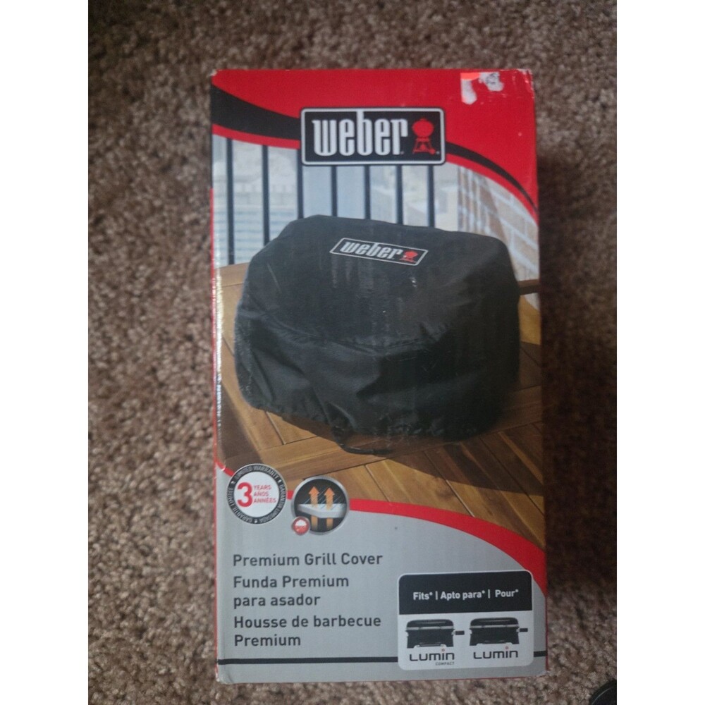 Weber 7197 Premium Grill Cover for Lumin & Lumin Compact Electric Grill NIB